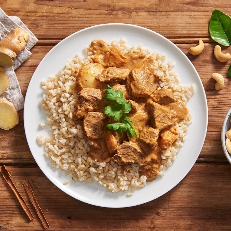Beef Massaman Curry with Brown Rice