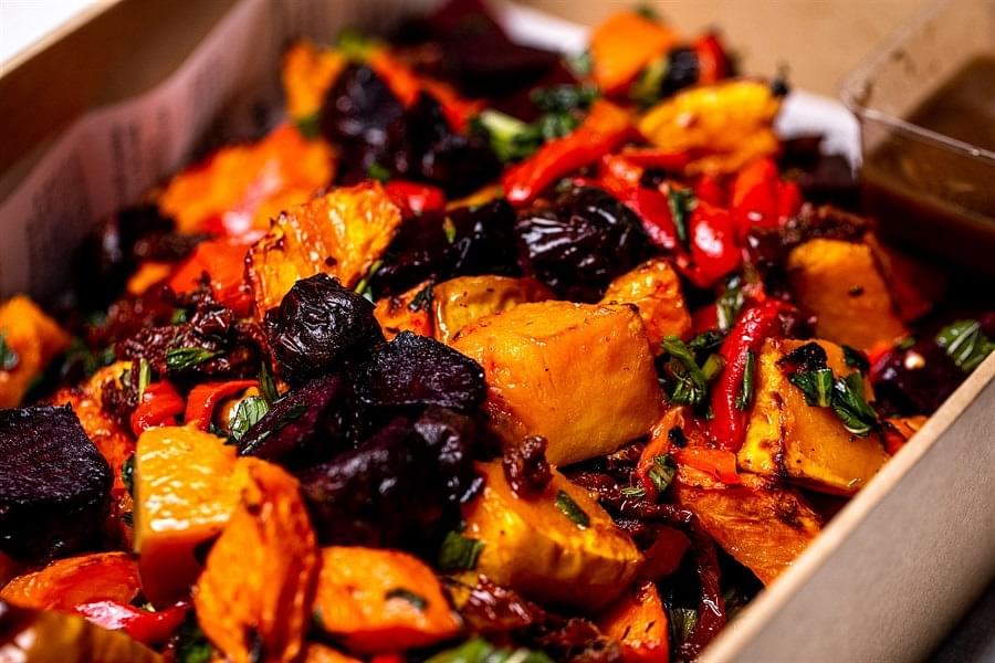 Classic Mixed Roasted Vegetables, Pumpkin, Carrots, Beetroot, Red Peppers, Semi Dried Tomatoes, Tarragon