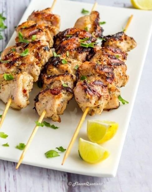 Lemon Herb Grilled Chicken Skewers