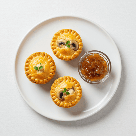 Chicken & Mushroom Pie, Chutney