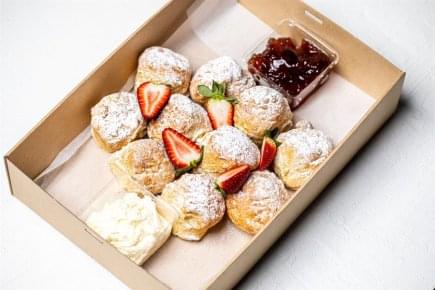 English Scones, Strawberry Jam, Whipped Cream Platter Box