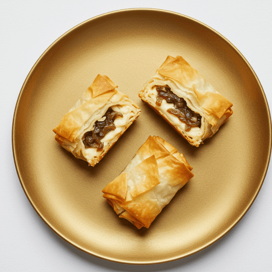 Golden Filo Cheese & Onion Bake