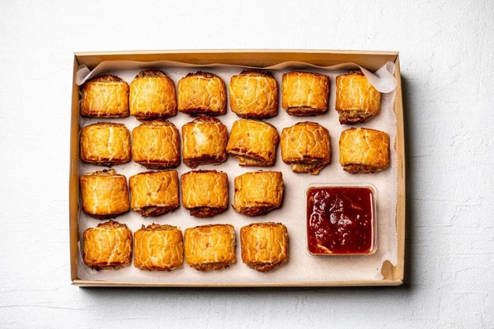 Pork & Fennel Sausage Rolls, Tomato Ketchup