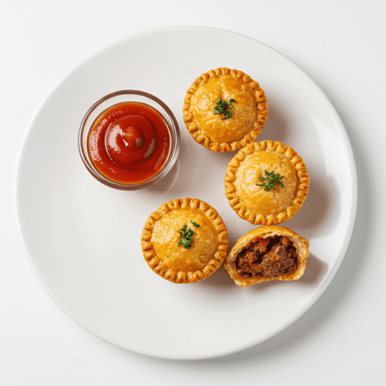 Slow Cooked Lamb Shoulder, Rich Vine Ripened Tomato Pie, Tomato Ketchup