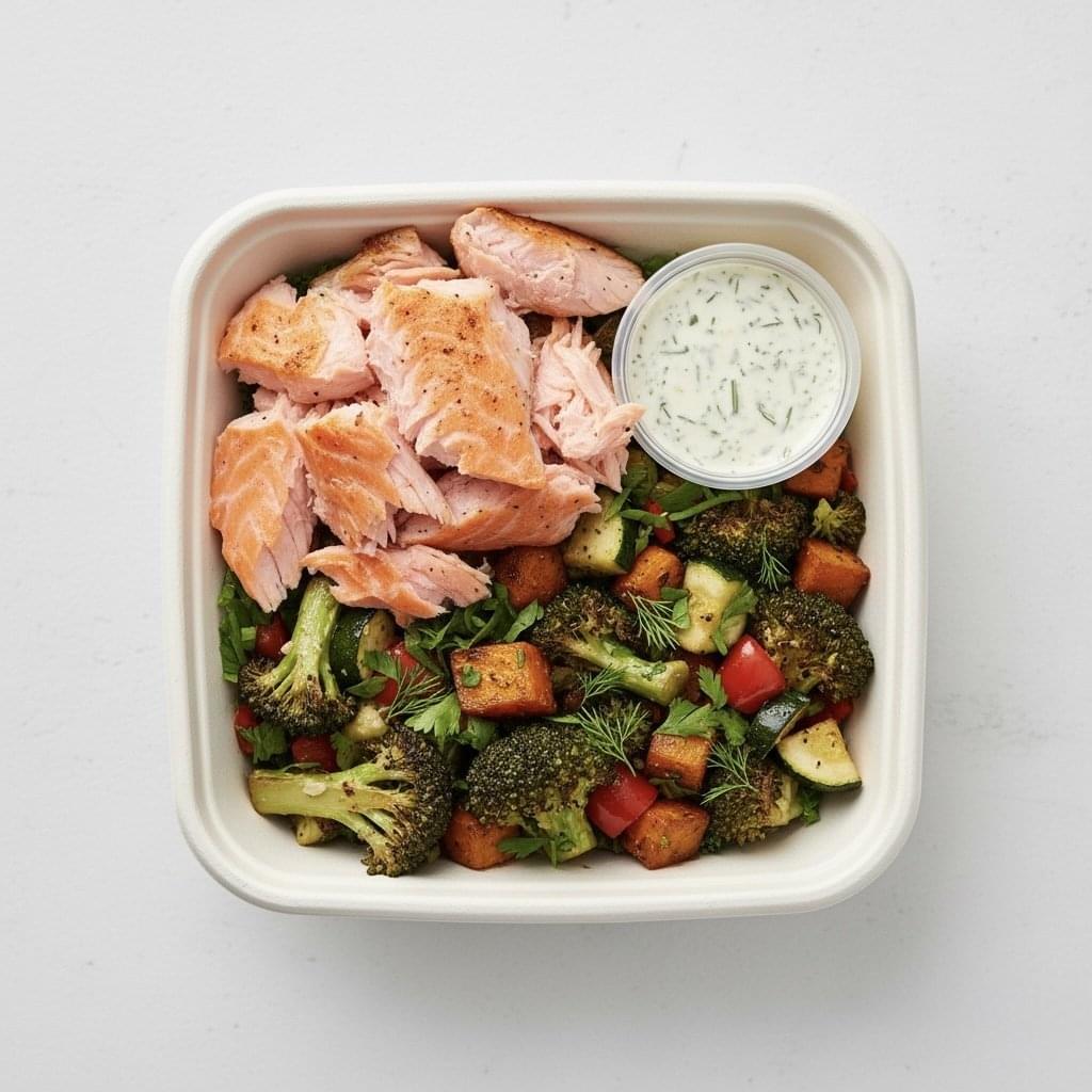 Roasted Ocean Trout & Vegetable Salad