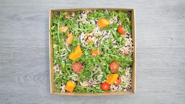 Black & Brown Rice Asparagus & Pumpkin Salad