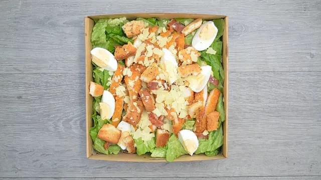 Crumbed Chicken Caesar Salad