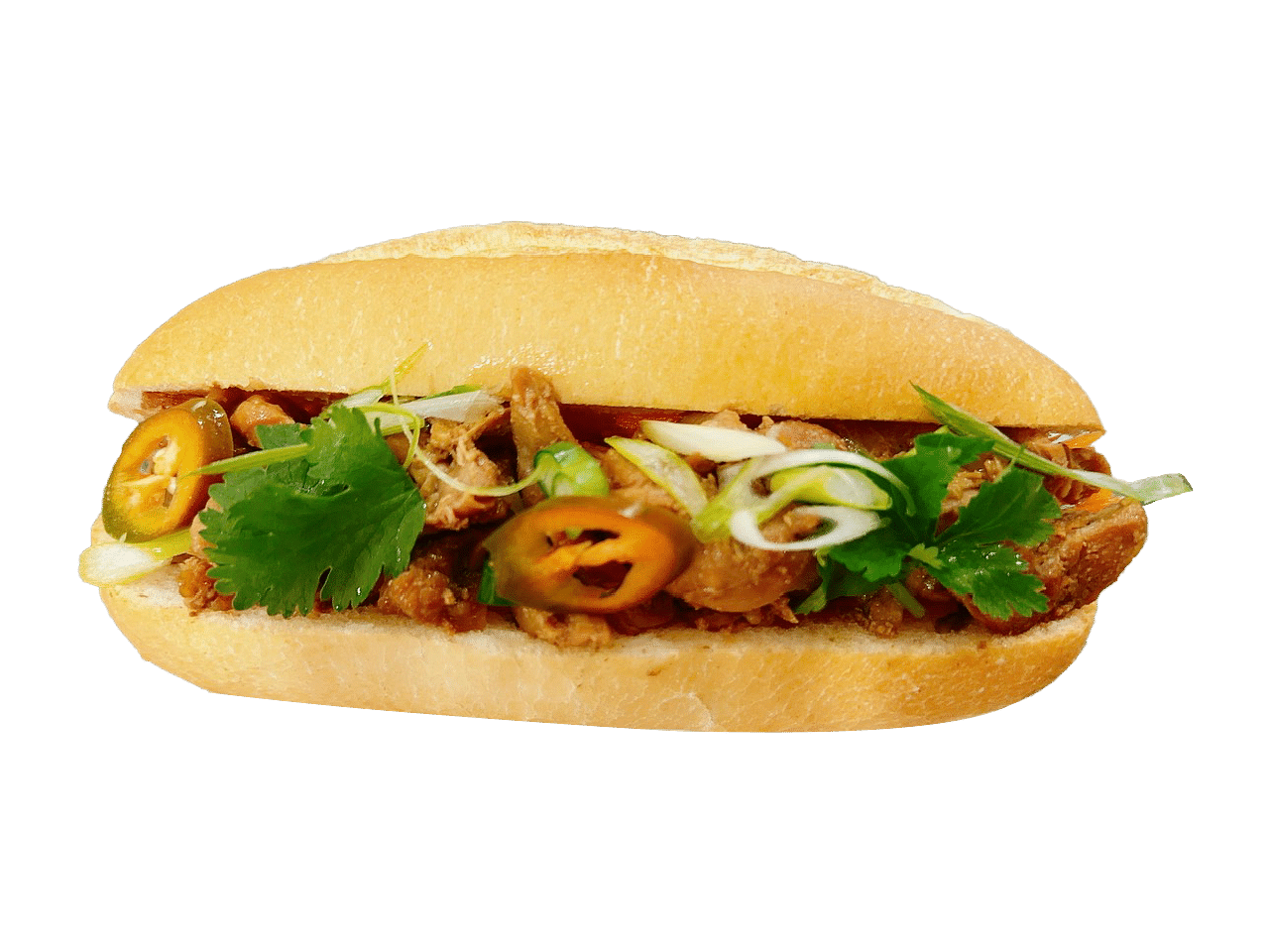 BBQ Chicken Banh Mi (Vietnamese Baguette)