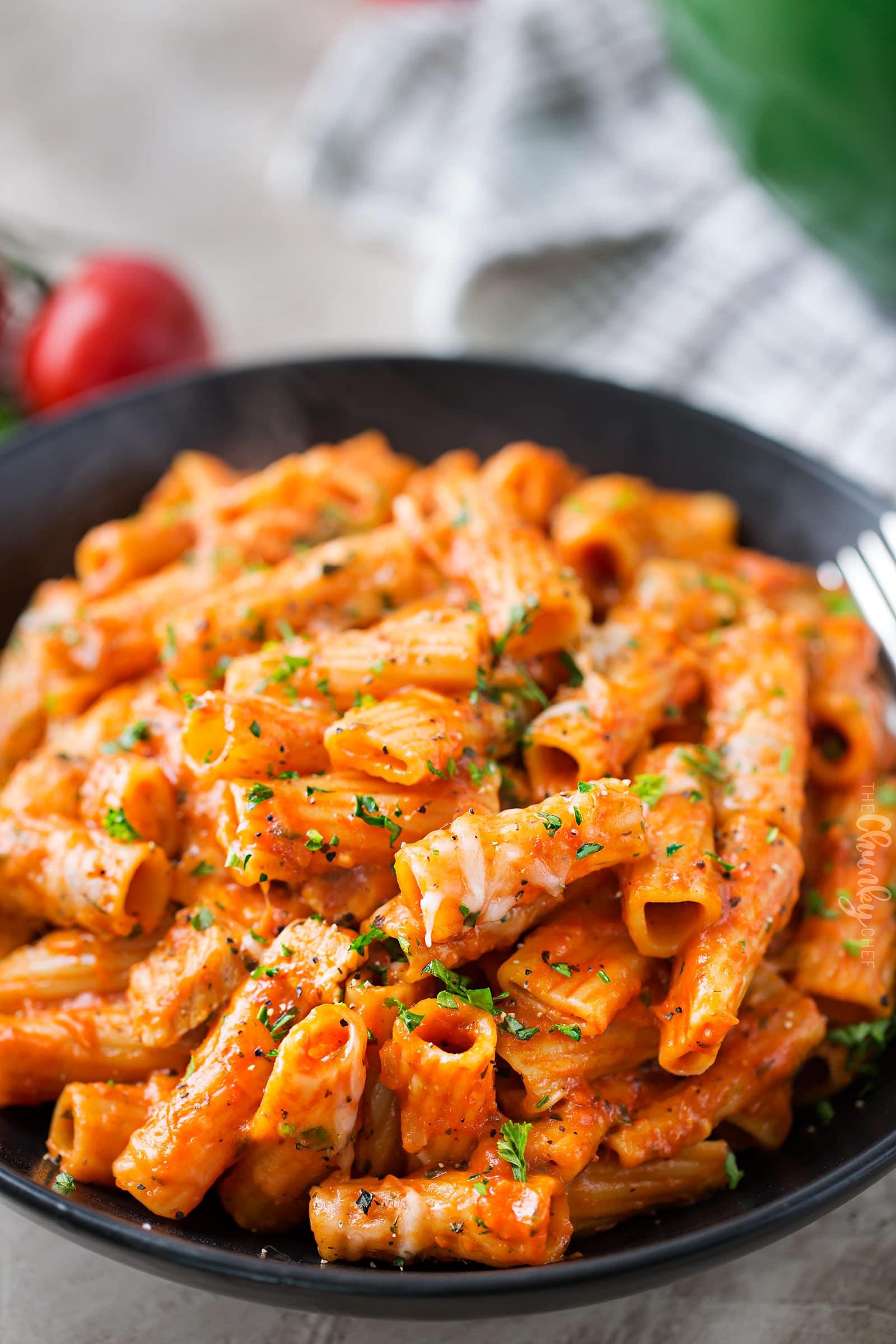 Chicken Penne Pasta in Creamy Pink Sauce