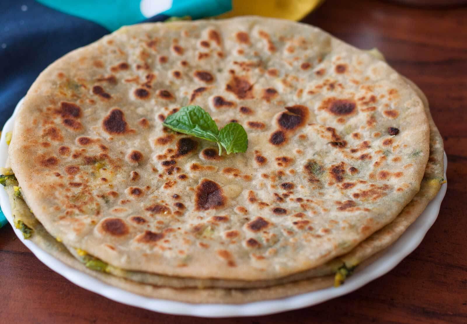 Stuffed Gobi Matar Paratha