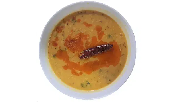 Yellow Dal Fry Tadka & Rice