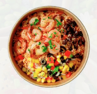 Gambas Al Ajillo (Prawn with Butter Rice)