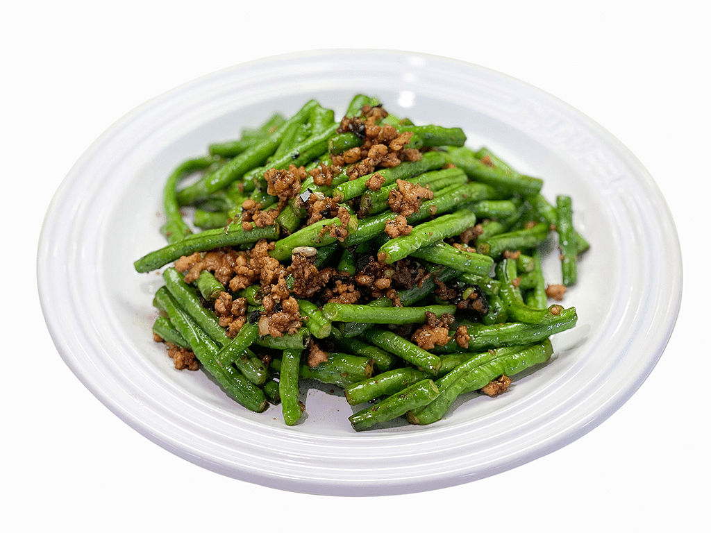 Dry-Fried Green Beans with Minced Pork