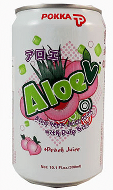 Peach Aloe Vera Juice with Pulp Bits