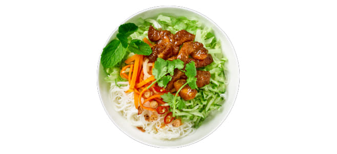 BBQ Chicken Bún Individual Salad Bowl