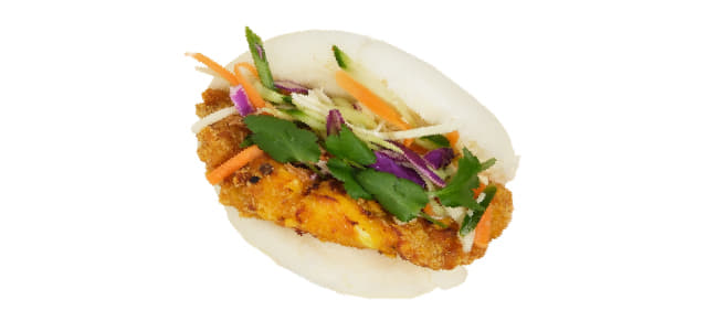 Crispy Fried Chicken Bao Bun