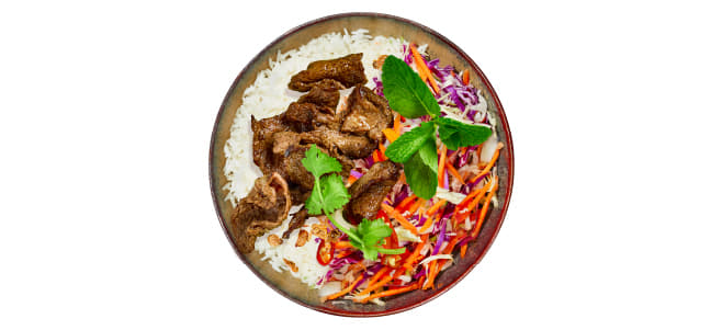 Lemongrass Beef Rice Bowl