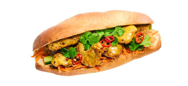 Lemongrass Chilli Chicken Mì Baguette