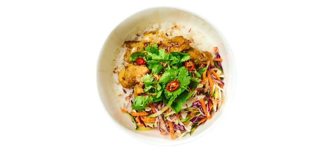 Lemongrass Chilli Chicken Rice Bowl