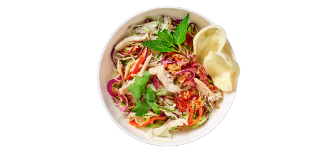 Poached Chicken Breast Gỏi Individual Bowl