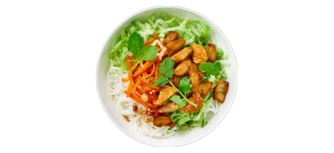 Roast Pork & Crackling Bún Individual Salad Bowl