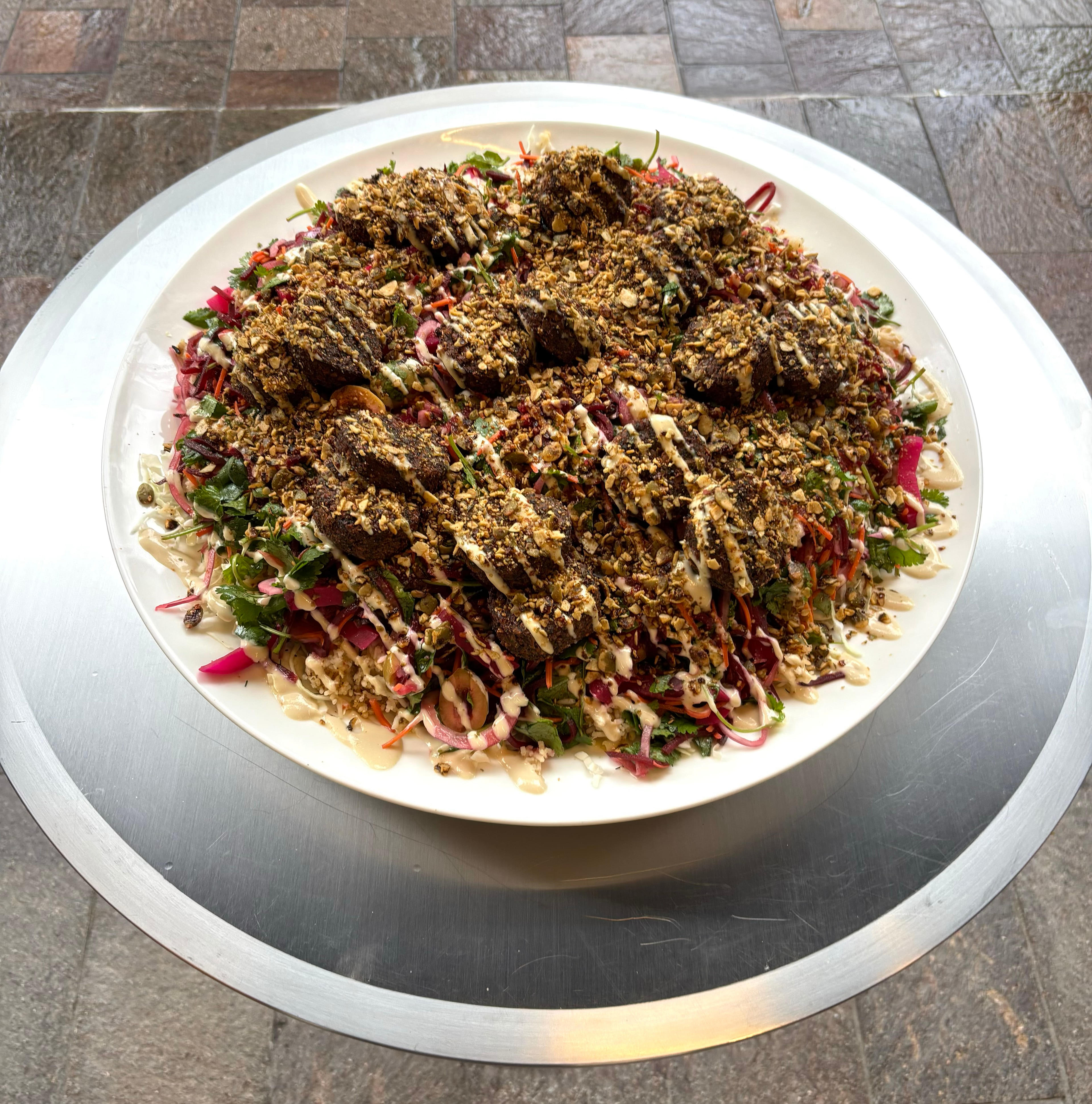 Green Falafel Platter