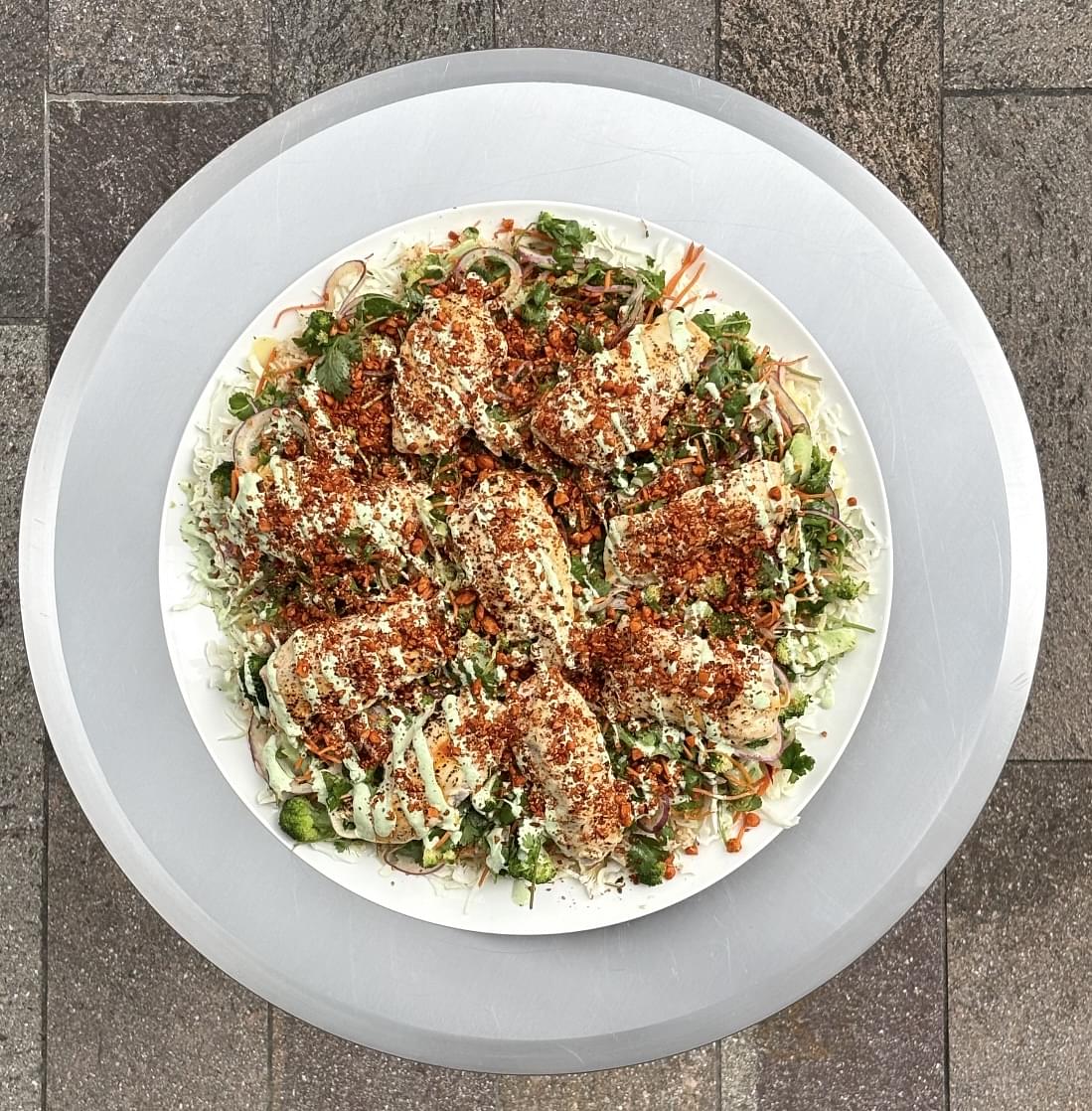 Tahini Salmon Platter