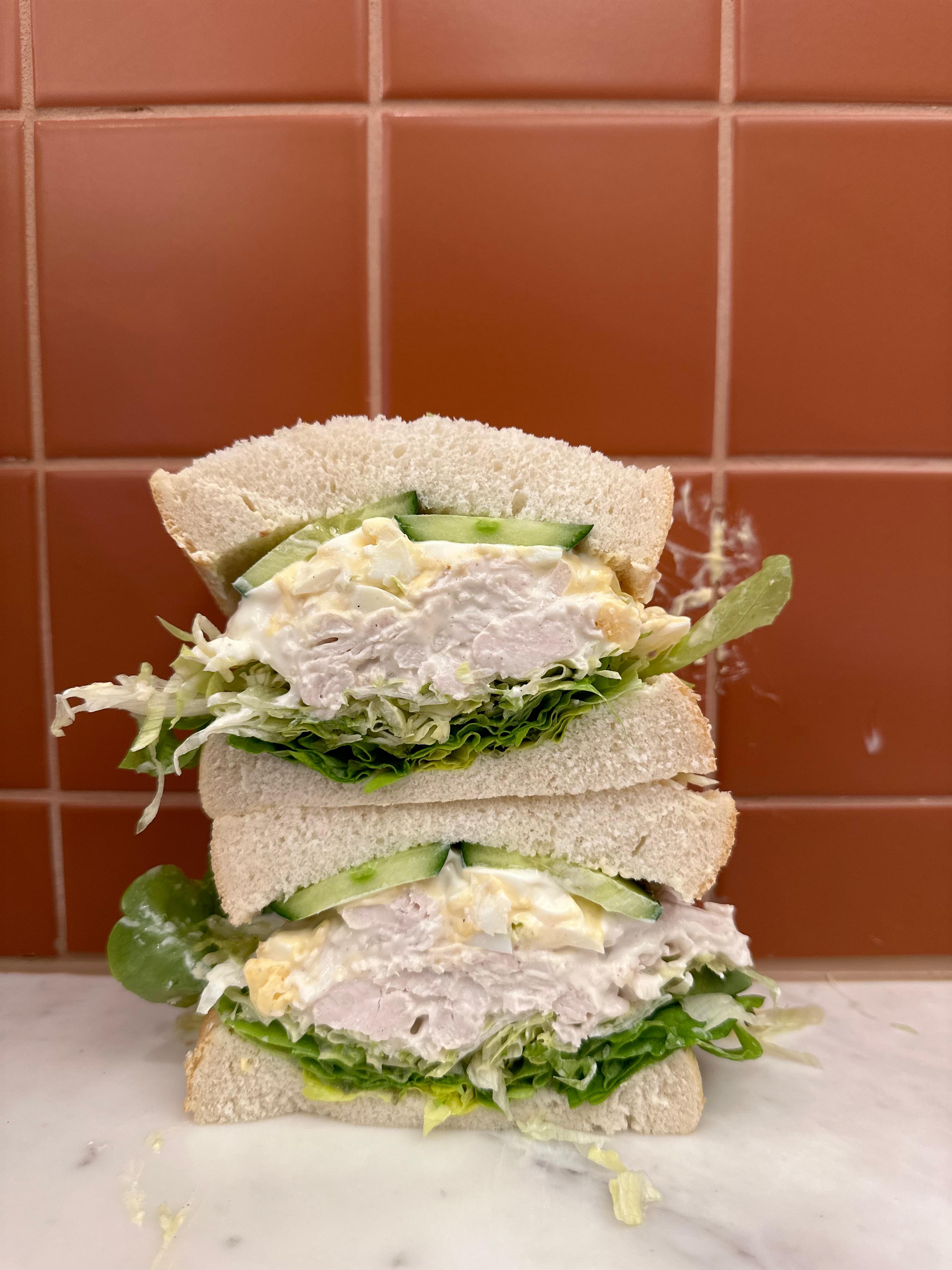 Chicken & Egg Salad Sando