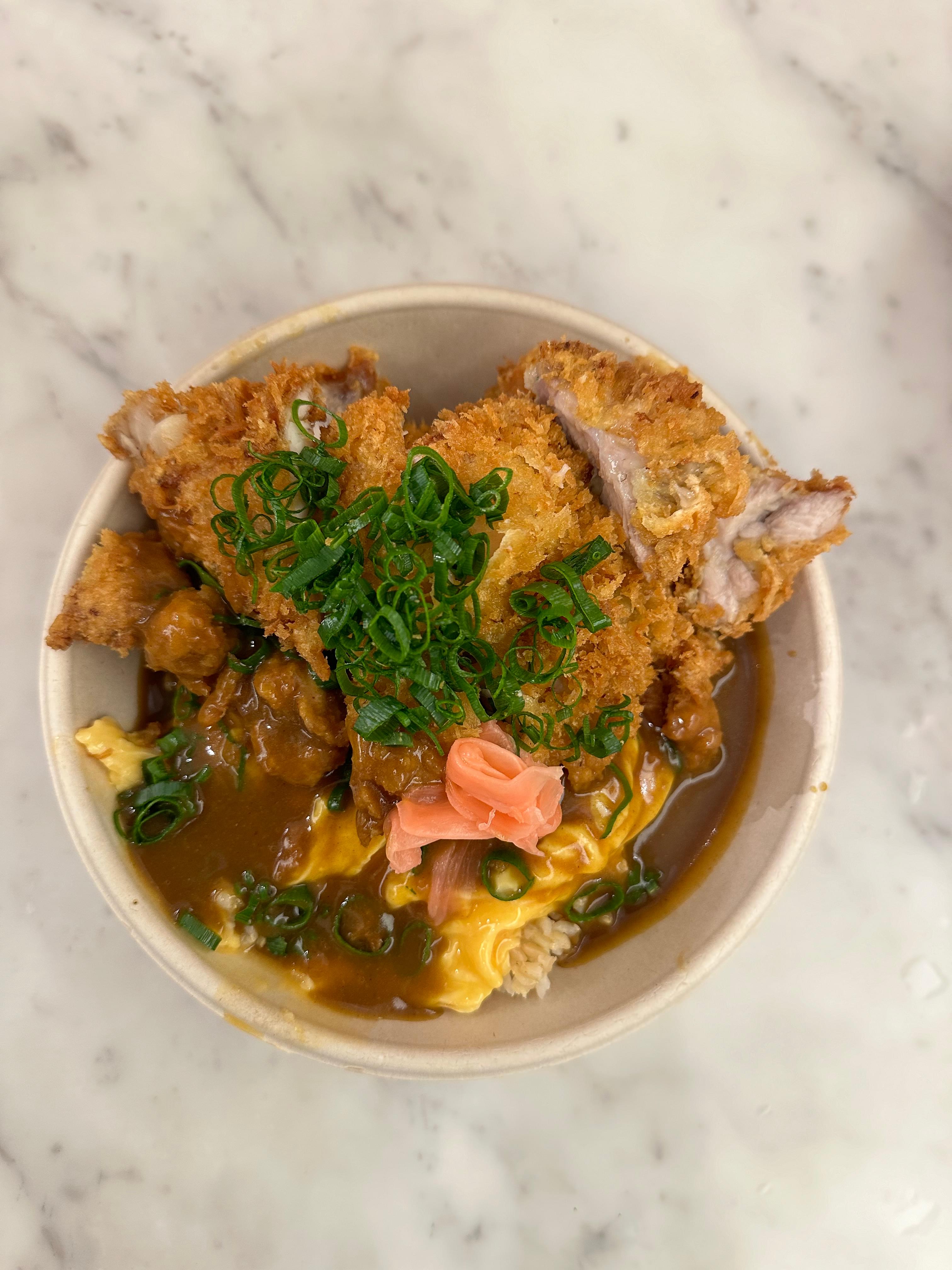 Curry Chicken Katsu with Brown Rice