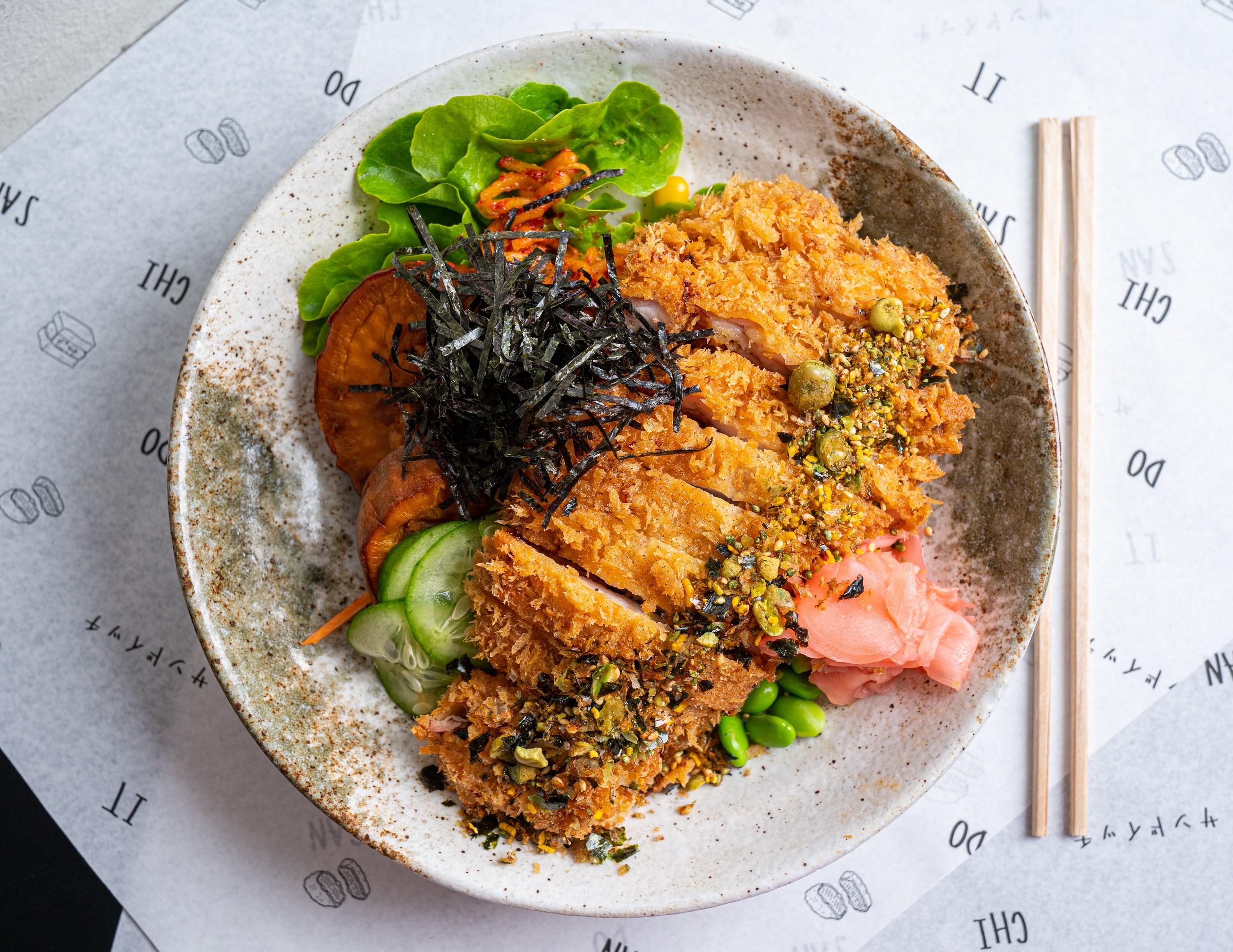 Chicken Katsu Salad Bowl