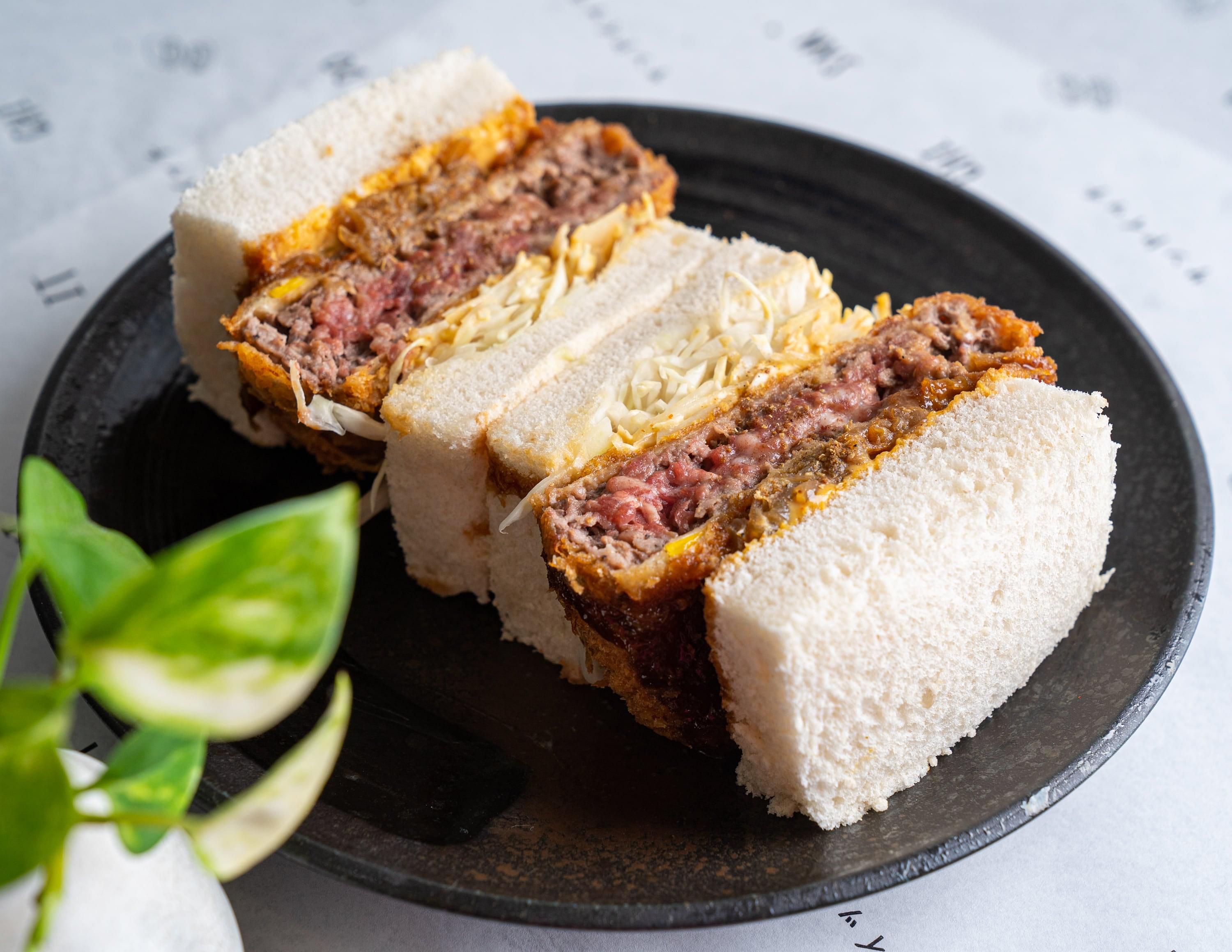 Wagyu Menchi & Bone Marrow Katsu Sando