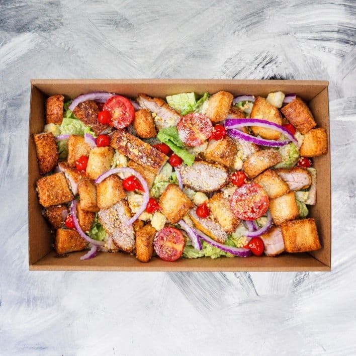 Summer Katsu Caesar Salad