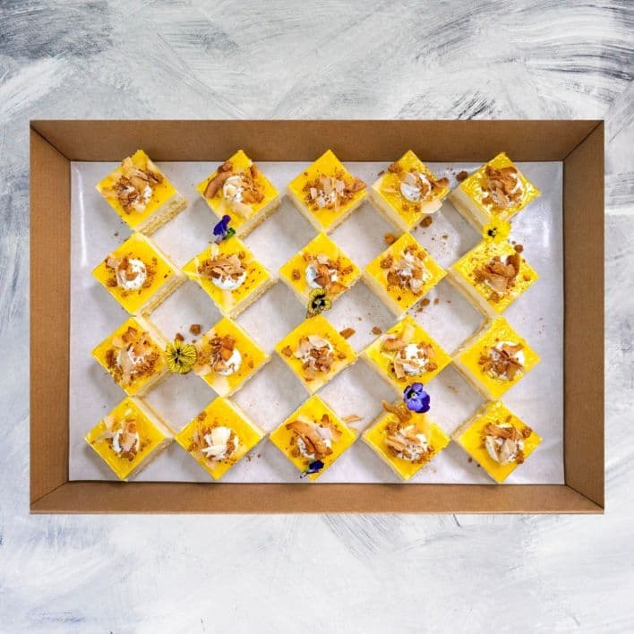 Tropical Mango Coconut Cake Platter