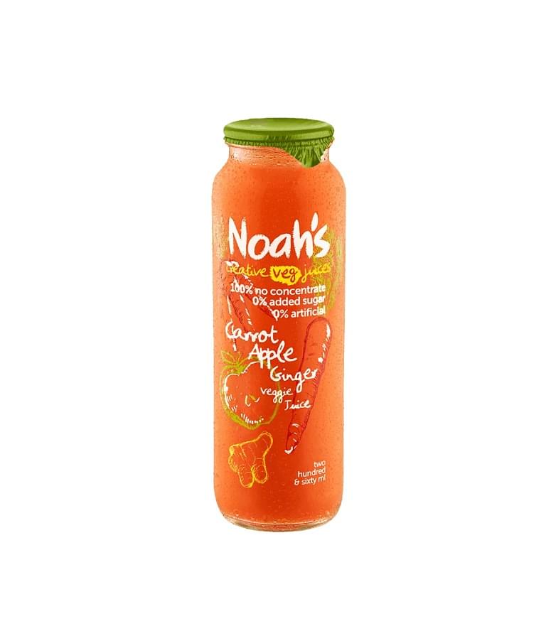 Noah's Carrot Apple Ginger Veggie Juice 12 x 260ml