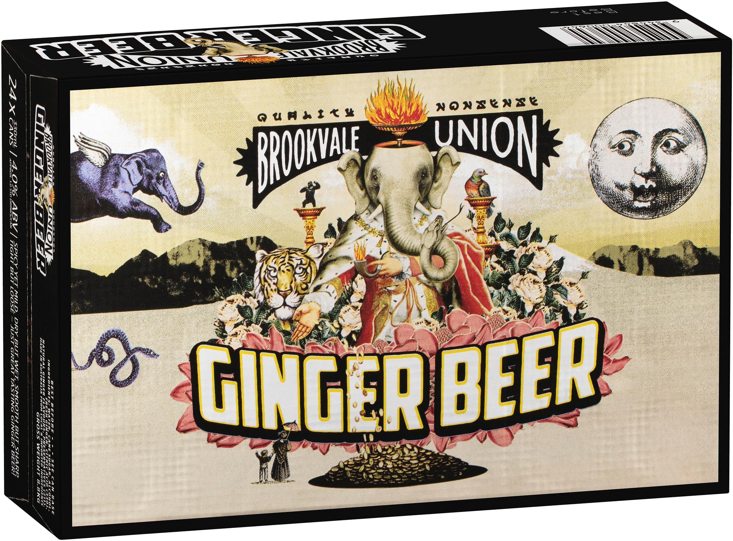 Brookvale Union Ginger Beer (24 x 330ml Cans)