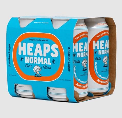 Heaps Normal Lager Non Alcoholic Beer 24 x 375ml CANS