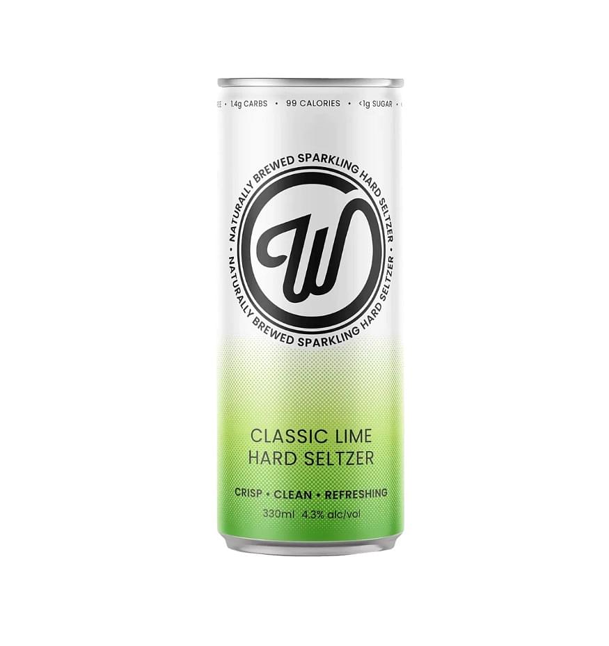 Wayward Seltzer Classic Lime 16 x 330ml Cans