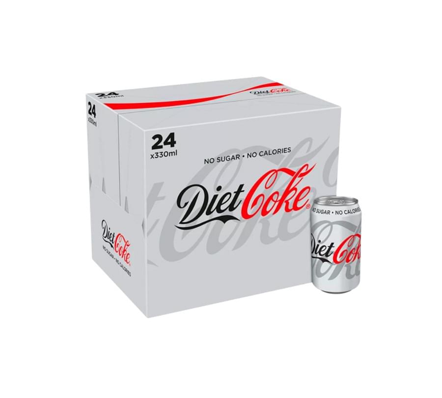 Diet Coca Cola 24 x 375ml Cans
