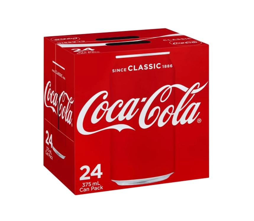 Coca Cola 24 x 375ml Cans       