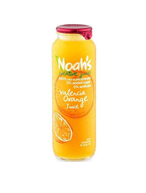 Noah's Valencia Orange Fruit Juice 12 x 260ml