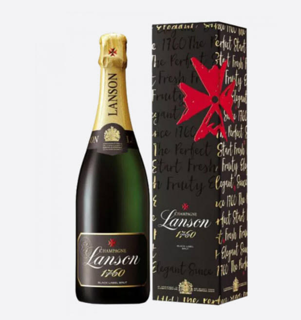 Lanson Black Label Champagne Brut NV Gift Boxed
