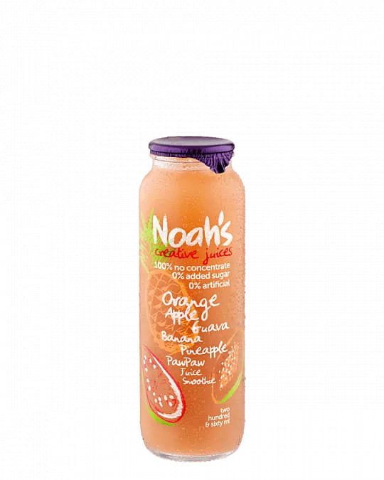 Noah's Orange Apple Guava Banana Pineapple Paw Paw Smoothie