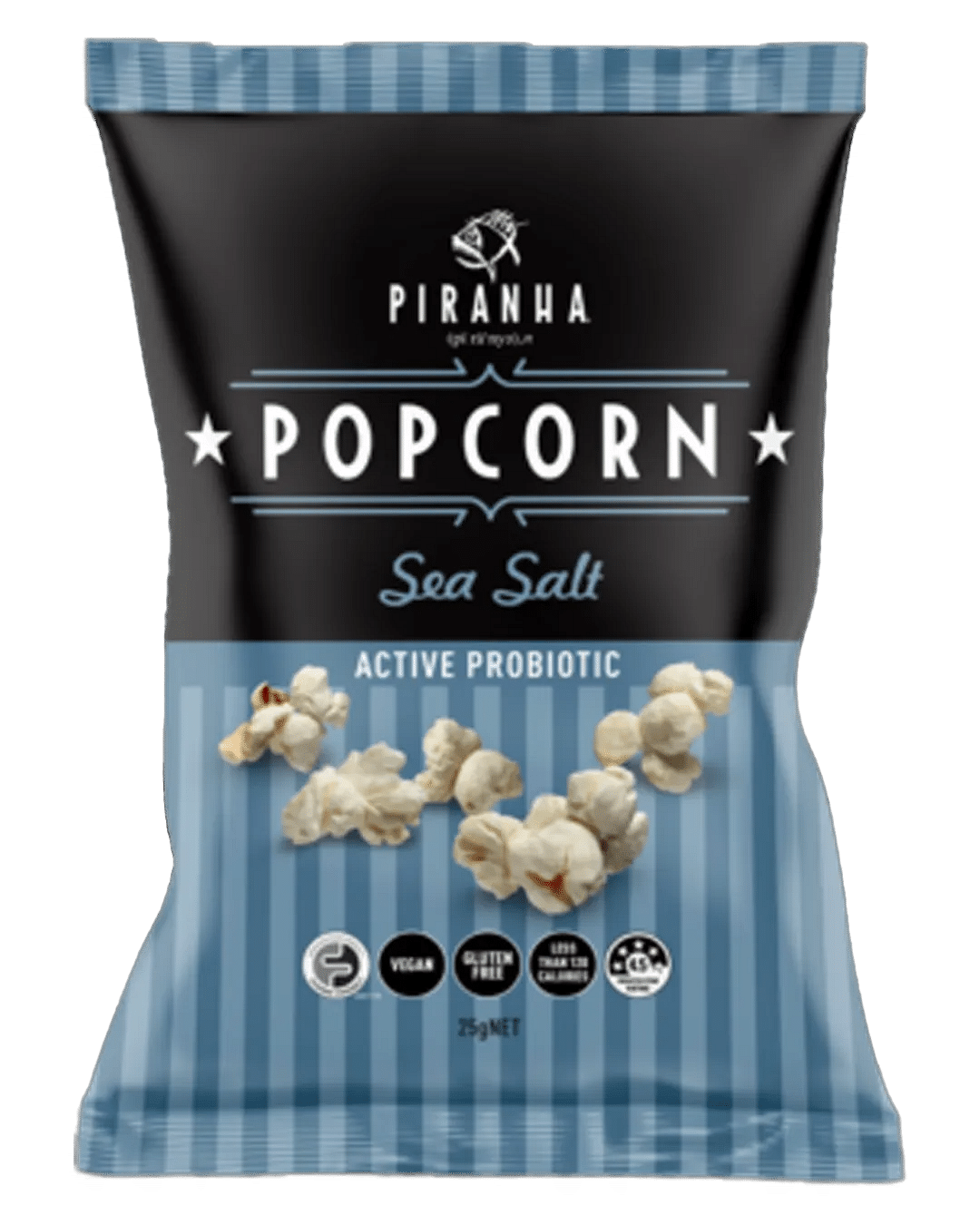 Piranha Popcorn Sea Salt 