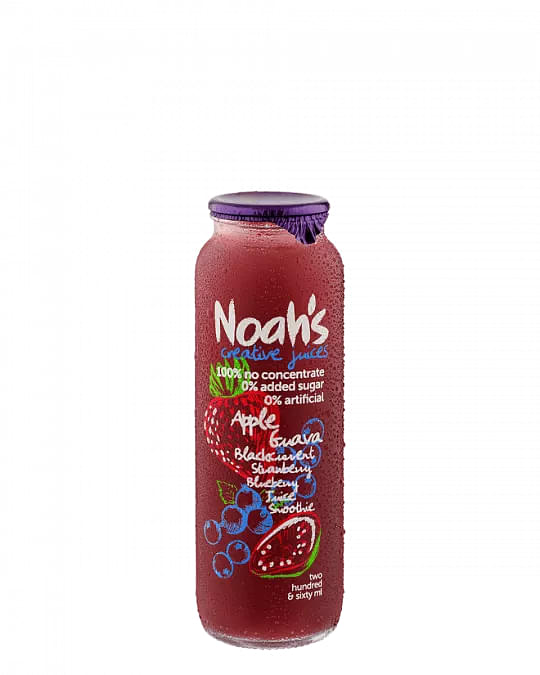 Noah's Apple Guava Blackcurrant Strawberry Blueberry Smoothie