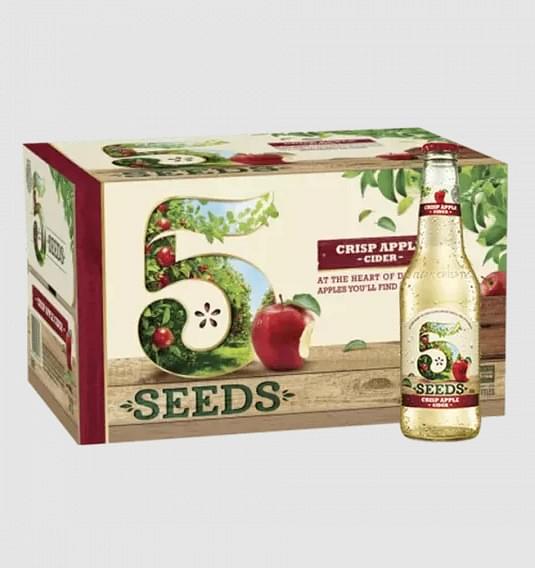 Tooheys 5 Seeds Crisp Apple Cider 24 x 345ml