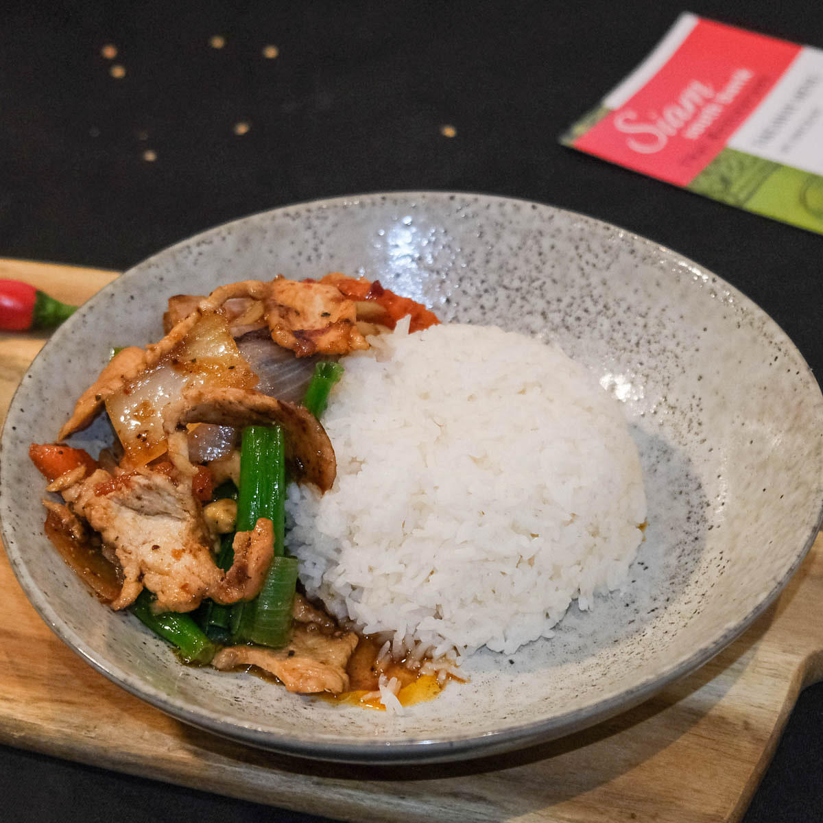 Cashew Nut Stir Fry with Rice