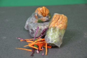 Tofu Rice Paper Rolls, Chilli Lime Dip