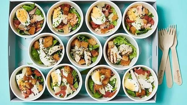 Mini Caesar Salad Cup Platter