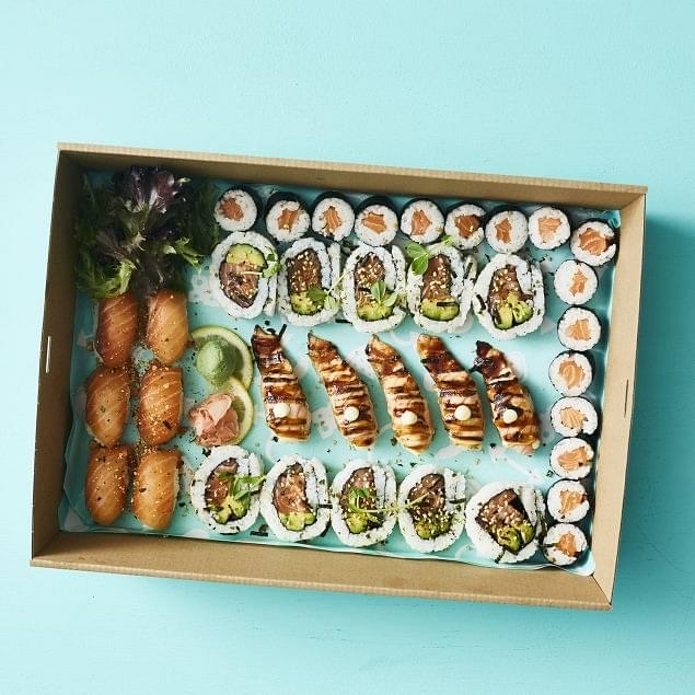 Salmon Lovers Sushi And Nigiri Platter - 39 pieces