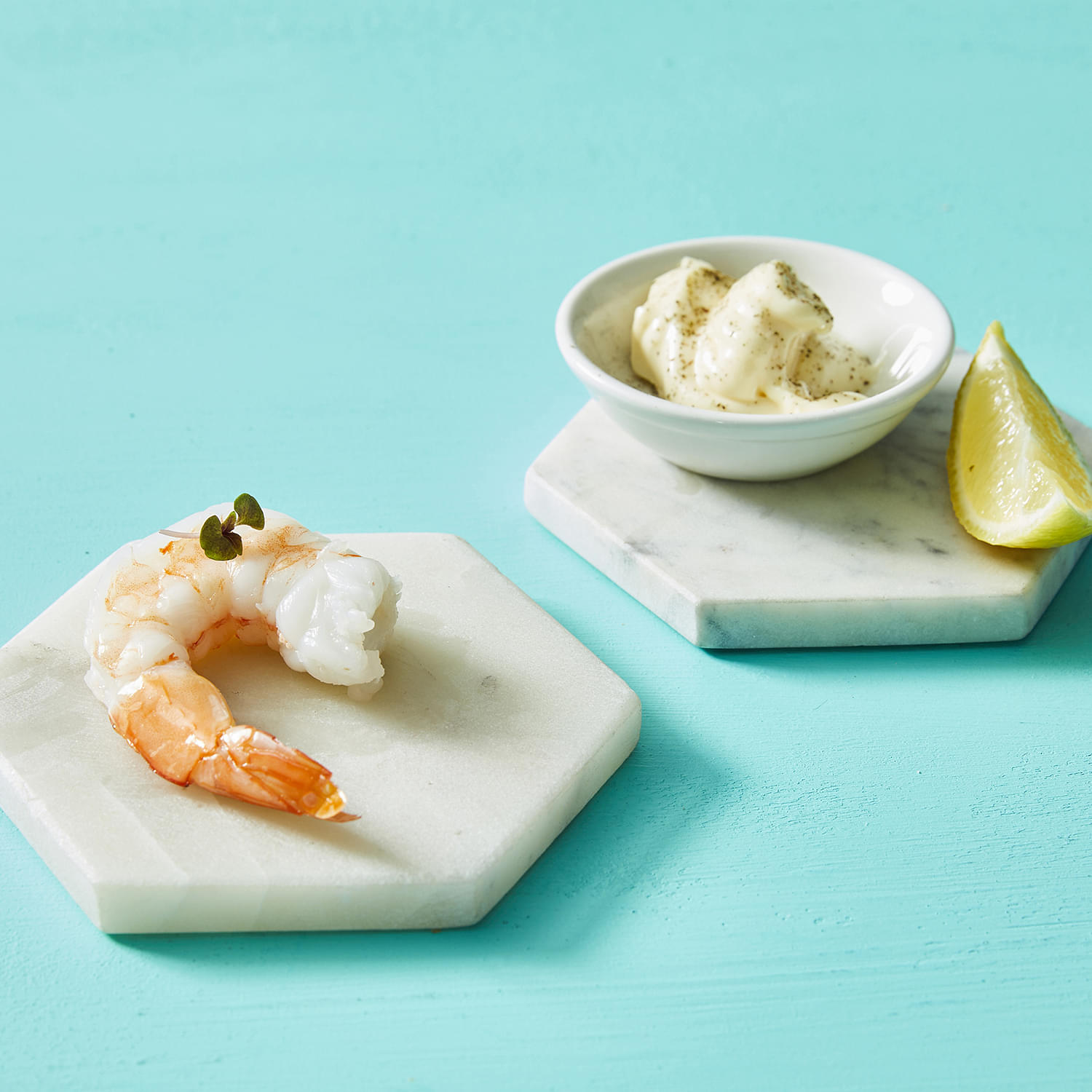 Freshly Peeled Tiger Prawn with Saffron Aioli
